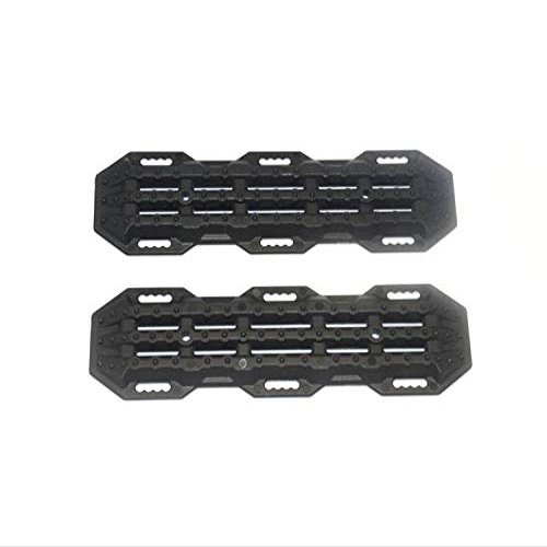 R/C Scale Accessories : Traction Board For 1:10 Crawlers (Version A) - 2Pc Set Black