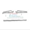 GPM for Arrma Talion 6S BLX (ARA106048) Upgrade Parts Aluminum Center Brace Bar + Chassis Brace - 3Pc Set Gray Silver view 1