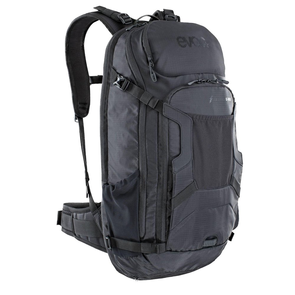 EVOC Sports Fr Trail E-ride Protector Backpacks, Unisex, 100114100-M/L, Black, M/L