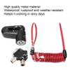 Keenso Scooter Disc Brake Lock with Reminder Cable, Black Anti-Theft Disc Brake Lock with Reminder Cable for M365 Electric Scooter Electric Scooter view 3