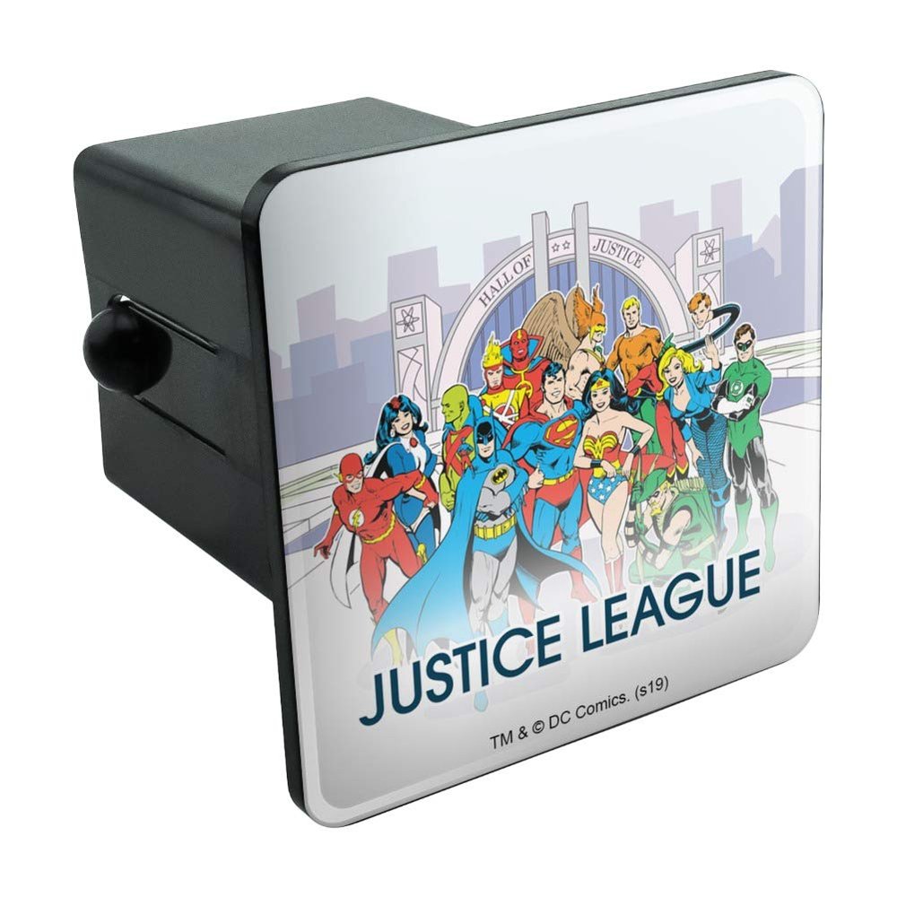 GRAPHICS & MORE Justice League Hall of Justice Tow Trailer Hitch Cover Plug Insert