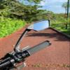 MEACHOW New Scratch Resistant Glass Lens,Handlebar Bike Mirror, Rotatable Safe Rearview Mirror, Bicycle Mirror, (Blue Right Side) ME-006RB view 3
