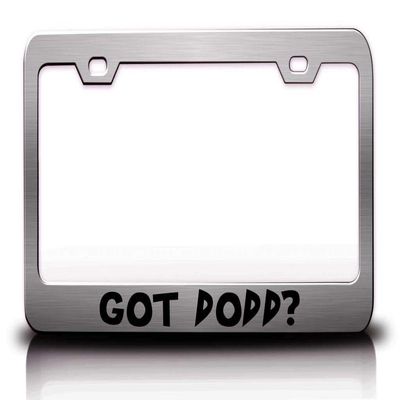 Custom Brother - GOT DODD? Family Name Metal Car SUV Truck License Plate Frame Ch c24
