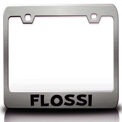 Custom Brother - Flossi Female Name Metal Car SUV Truck License Plate Frame Ch m35
