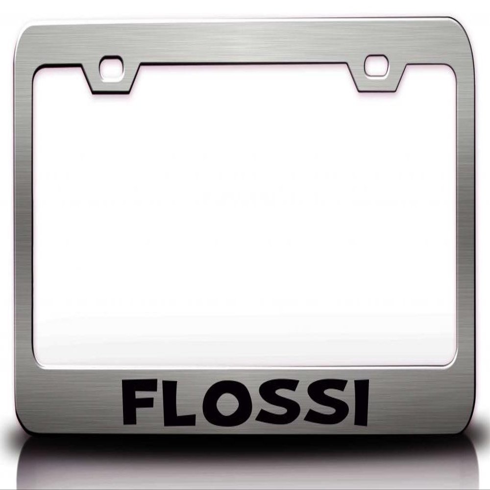 Custom Brother - Flossi Female Name Metal Car SUV Truck License Plate Frame Ch m35