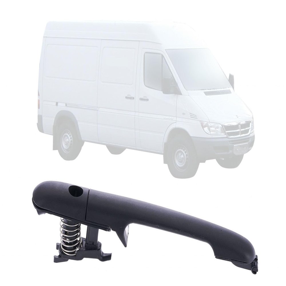Auto Parts Avenue APA Replacement Textured Black Rear Door Handle for 03-06 Sprinter 2500 3500 Outer Passenger Right RH = Driver Left LH Side CH1520119