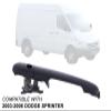 Auto Parts Avenue APA Replacement Textured Black Rear Door Handle for 03-06 Sprinter 2500 3500 Outer Passenger Right RH = Driver Left LH Side CH1520119 view 2