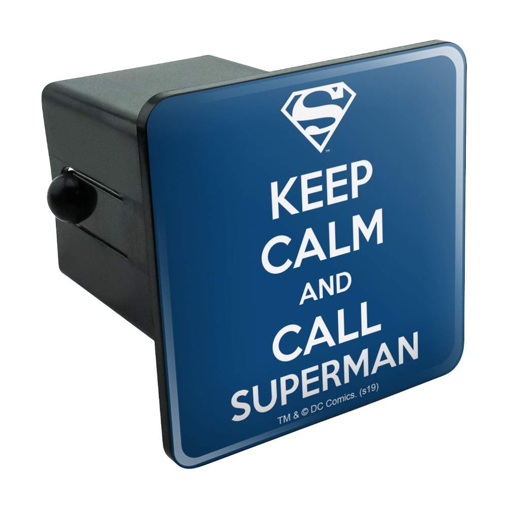 GRAPHICS & MORE Superman Keep Calm and Call Tow Trailer Hitch Cover Plug Insert