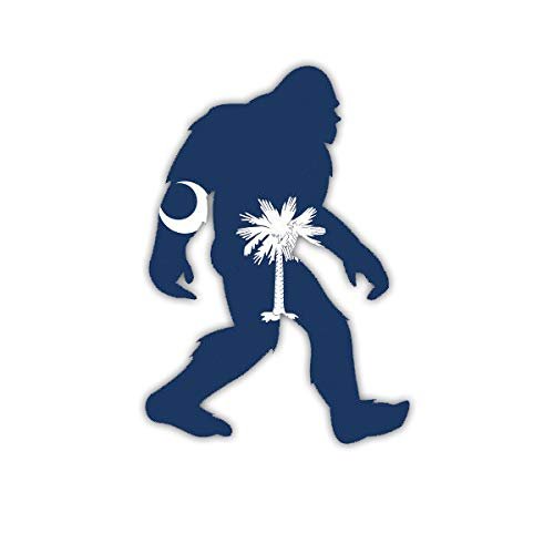 EW Designs South Carolina Bigfoot Sticker Decal Vinyl SC Big Foot Sasquatch yeti Bumper Sticker Vinyl Sticker Car Truck Decal 5"