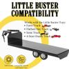 Little Buster Toys Gooseneck Flatbed Trailer All-Metal 1:16 Scale Black Ranch Hauling Accessory for Farm Displays, Dioramas & Collectible Western Scenes Durable Metal Trailer with Rubber Tires view 4