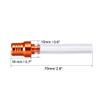 uxcell Breather Hose Gas Fuel Tank Cap 2 Way Vent Hose Tube for Dirt Bike Motorized Bicycle Orange view 2