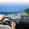 Car HUD with Over Speed Alarm and Digital Speedometer, Vehicle Dashboard Display for MPH/KM/h, Projection Film, 12V Power, 5.5-inch Screen, view 3