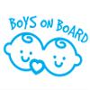Boys on Board Car Sticker, Cute Car Window Sticker, Baby Boys Car Sticker, Waterproof Car Sticker for Child Safety, Car Window Sticker for Baby Boy Kids Car Sticker for Safety, Car Sticker for Baby view 1