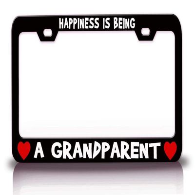 Custom Brother - Happiness is Being A Grandparent Careers Professions Car SUV Truck License Plate Frame Bl t94