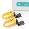 KETABAO 25mm Adjustable Wide Rear Foot Pegs Compatible with RSV4 1000 R + Tuono V4 R + Tuono 1000 / R view 1