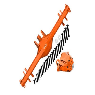 GPM For Traxxas Unlimited Desert Racer 4X4 (#85076-4) Upgrade Parts Aluminum Rear Axle Housing (With Carrier) - 1 Set Orange