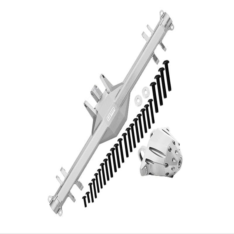 GPM For Traxxas Unlimited Desert Racer 4X4 (#85076-4) Upgrade Parts Aluminum Rear Axle Housing (With Carrier) - 1 Set Silver