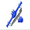 GPM For Traxxas Unlimited Desert Racer 4X4 (#85076-4) Upgrade Parts Aluminum Rear Axle Housing (With Carrier) - 1 Set Blue view 1