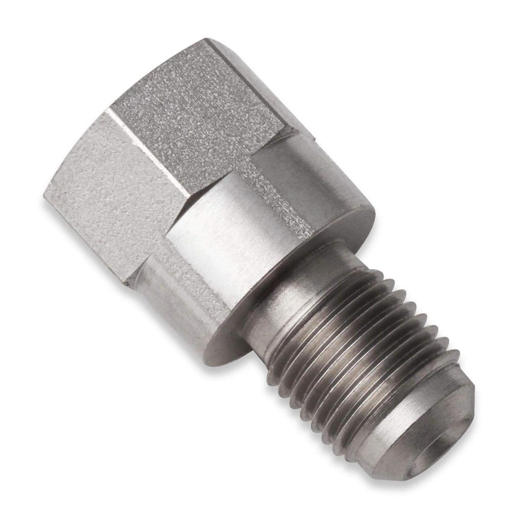 Earl's Hardline Adapter, 10mm x 1.0 Inverted Flare Male to 12mm x 1.0 C.C Female for 1/4" Tubing