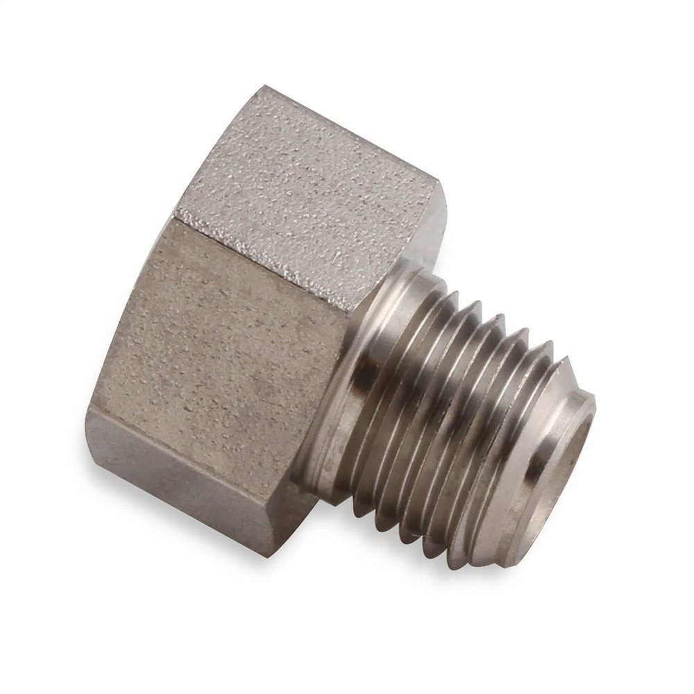 EARL'S PERFORMANCE PLUMBING Hardline Adapter, 3/8"-24 Inverted Flare Male to 7/16"-24 Inverted Flare Female for 3/16"