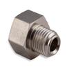 EARL'S PERFORMANCE PLUMBING Hardline Adapter, 3/8"-24 Inverted Flare Male to 7/16"-24 Inverted Flare Female for 3/16" view 3