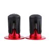 Tbest 2pcs Handlebar End Plug Colorful Aluminum ycle Handlebars Grips End Plugs End Accessory for Mountain Road ycle (Red) Lenkerendkappe Rot Handlebar view 3