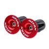 Tbest 2pcs Handlebar End Plug Colorful Aluminum ycle Handlebars Grips End Plugs End Accessory for Mountain Road ycle (Red) Lenkerendkappe Rot Handlebar view 4