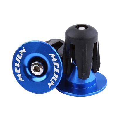 Tbest Health Gear Bouchon Guidon,Handlebar End Plugs,Colorful Aluminum ycle Handlebars Bar Grips End Plugs Bar End Bar End Plug Accessory for Mountain Road ycle(Blue)