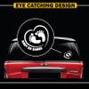 TOTOMO Baby on Board Sticker for Cars Funny Cute Safety Caution Decal Sign for Car Window and Bumper No Need for Magnet or Suction Cup - Footprint in Heart (2 Pack) view 2
