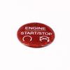 WLKE for Ford Mustang 2015-2019 Carbon Fiber Ignition Engine Start Stop Buttons Cover Trim (Red) view 3