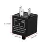 Flasher Relay?o?12V 3 Pin Adjustable LED Light Flasher Blinker Relay Fix Electronic Relay for Turn Indicator Led Indicator Relay Indicator Relay Motorcycle Indicator Relay view 4