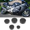 Frame Hole Cover Caps, Motorcycle Frame Hole Plug Kit 5PCS GSX1300R 1999 2015 Model Fit Rubber Plug Set Durable Waterproof Dust Resistant Smooth Finish For Chassis Openings Protection view 2