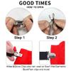 Goodtimes Adjustable Boot Straps Pant Stirrups Clips for Women and Men Motorcycle Biker Smooth Jeans Trousers Bed Sheets, Mattress Covers,Curtain and Seats Cushion 8 Piece Black view 3