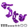 Hobbypark Aluminum Front C-hub Caster Blocks & Steering Knuckle for Volcano Epx/Pro RC 1/10 Monster Truck,Replacement of 102210 10221 (Purple) view 1