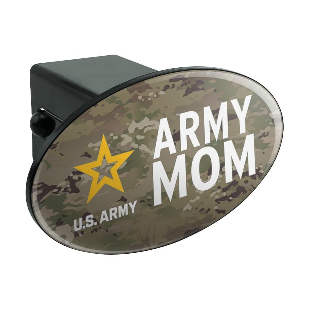 GRAPHICS & MORE U.S. Army Mom Oval Tow Trailer Hitch Cover Plug Insert