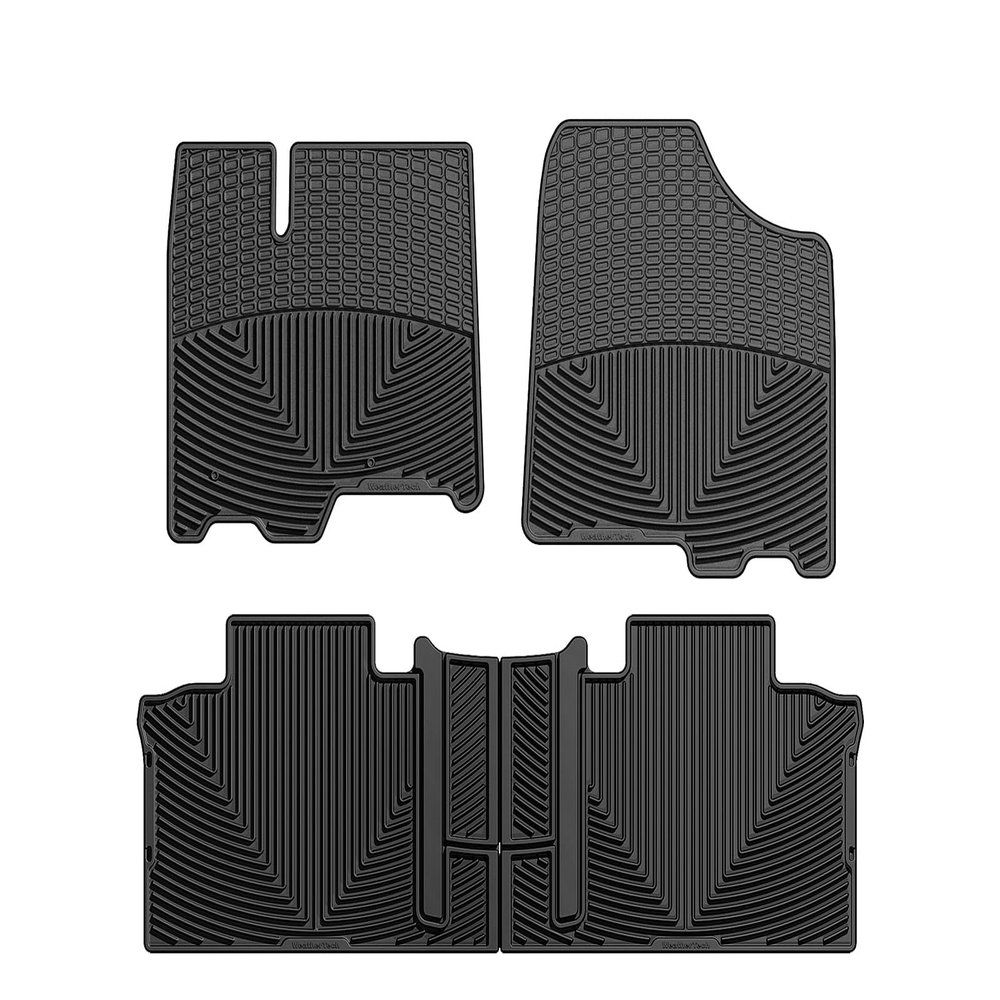 WeatherTech All-Weather Floor Mats for Toyota Sienna 1st & 2nd Row (WTCB202244), Black