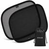 2-Pack Car Window Shades by Enovoe - 19 x 12 in Side Window Cover for SUVs, Sedans, and Trucks - Protects Baby from UV Rays and Glare - Cling Design for Easy Use - Plain view 1