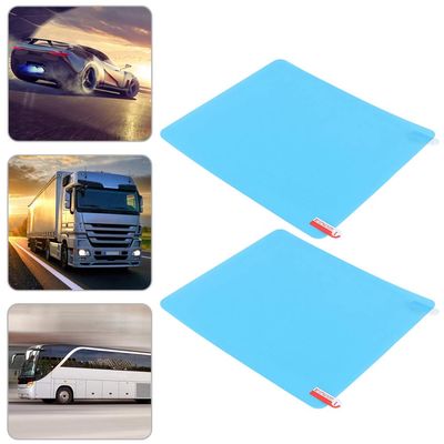 Rearview Mirror Film Fit for Cars SUVs Trucks and Trailers Rainproof Fog Protective Sticker with Coating for Clear Visibility in Rainy or Foggy Conditions