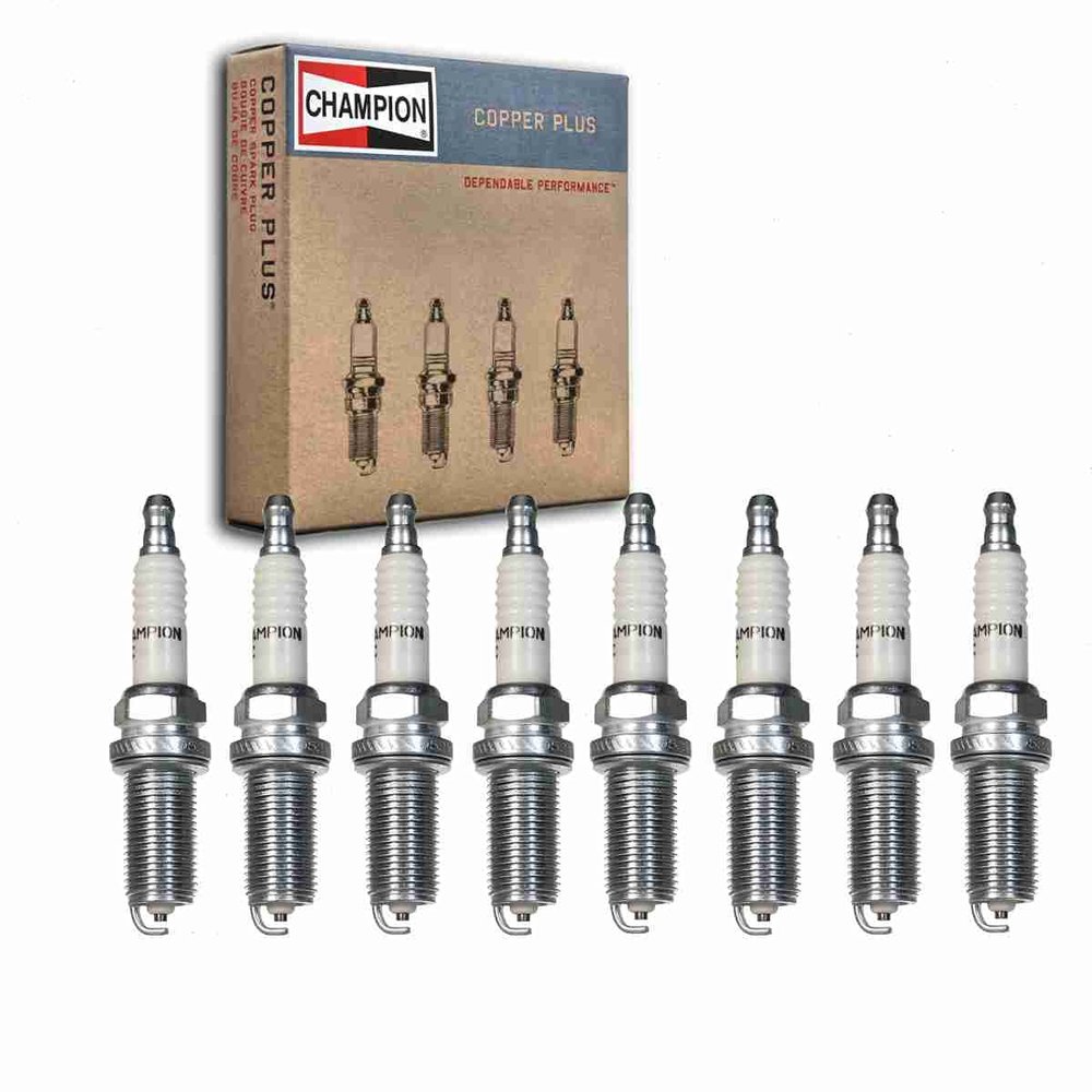 8 pc Champion Copper Plus Spark Plugs for Nissan Titan 5.6L V8 2004-06