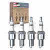 4 pc Champion Copper Plus Spark Plugs compatible with Pontiac Sunbird 1.8L 2.0L L4 1986-1990 view 1