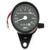 Motorcycle Mini Speedometer w/Trip Meter - 2240:60 - Black - MPH view 1