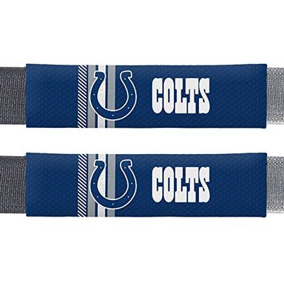 NFL Indianapolis Colts Rally DesignAuto Seat Belt Pads, Team Colors, One Size