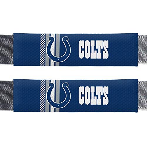 NFL Indianapolis Colts Rally DesignAuto Seat Belt Pads, Team Colors, One Size