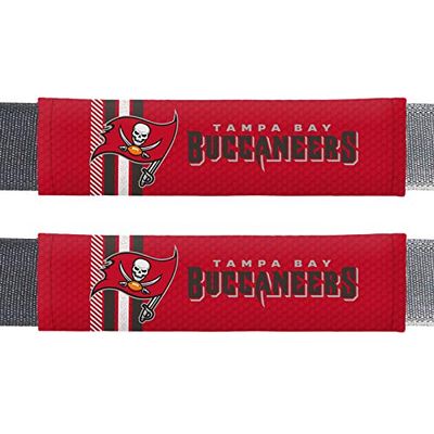 NFL Tampa Bay Buccaneers Rally DesignAuto Seat Belt Pads, Team Colors, One Size