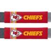 NFL Kansas City Chiefs Rally DesignAuto Seat Belt Pads, Team Colors, One Size view 1