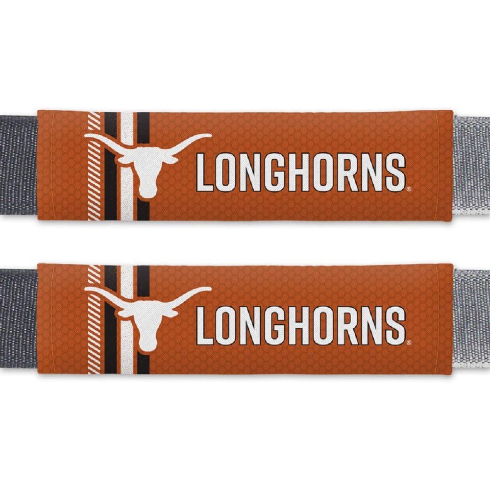 NCAA Texas Longhorns Rally DesignAuto Seat Belt Pads, Team Colors, One Size