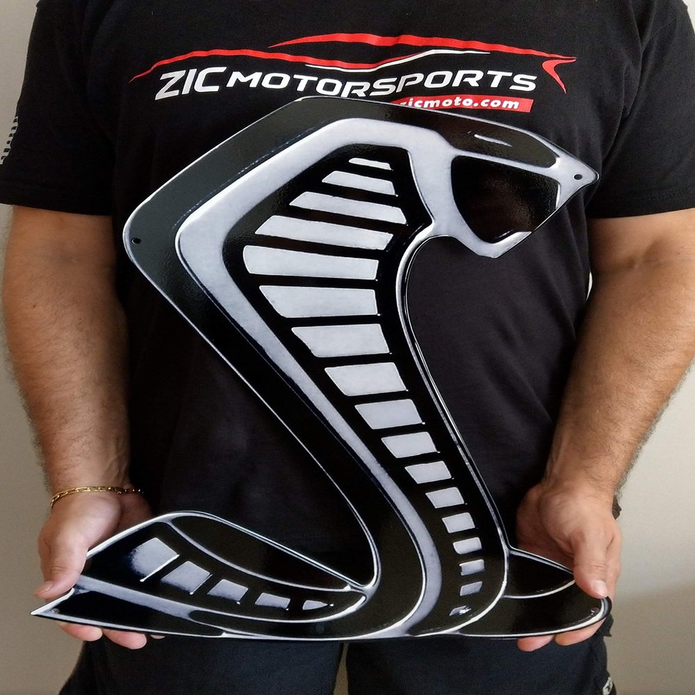 ZIC Motorsports 2020 Shelby Cobra GT500 Snake Heavy Duty Metal Sign (Large)