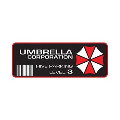 EW Designs Umbrella Corporation Hive Parking Sticker Multicolor Decal Self Adhesive Zombie Bumper Sticker Vinyl Sticker Car Truck Decal 5"