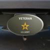 GRAPHICS & MORE U.S. Army Veteran Logo Oval Tow Trailer Hitch Cover Plug Insert view 2