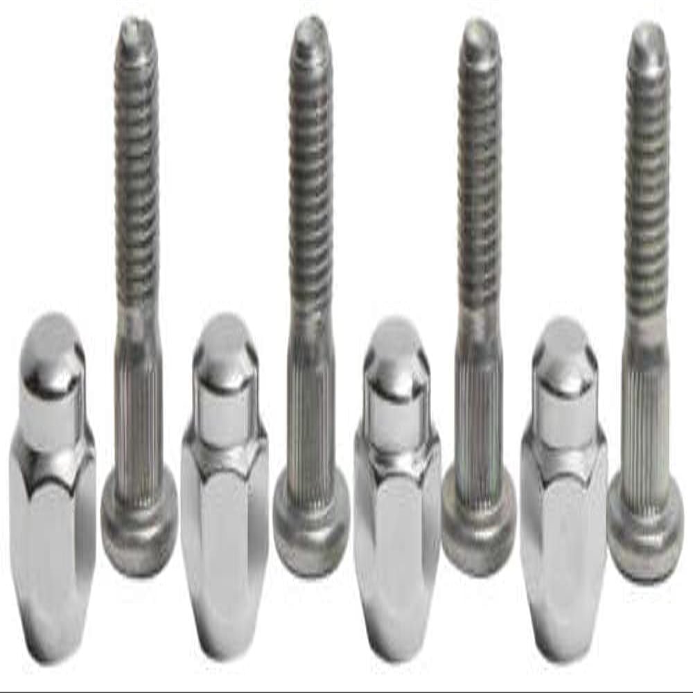 QuadBoss 53851003 Front Wheel Stud and Nut Kit